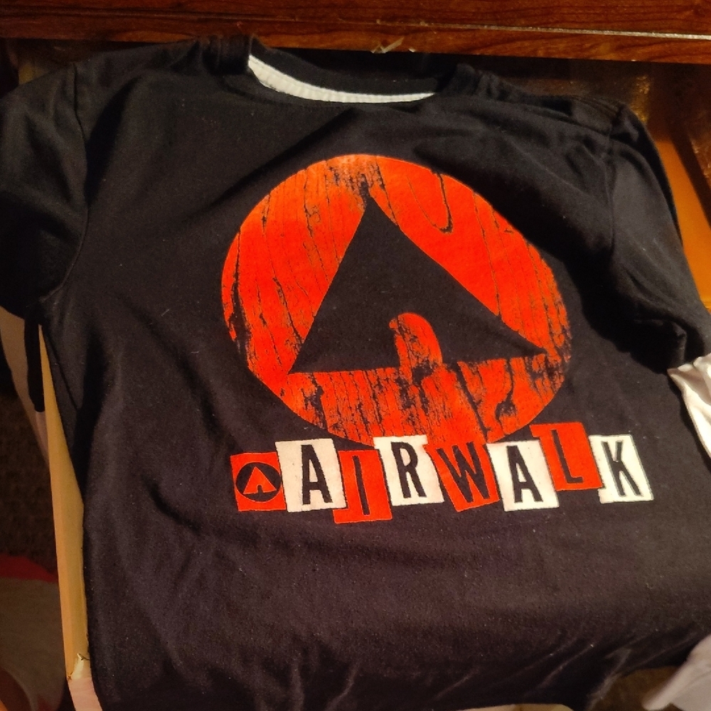 Airwalk Black and Red Long Sleeve Tee